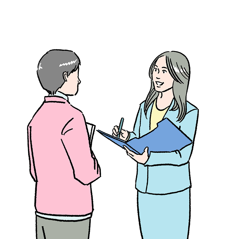 指導・審査のイメージイラスト
